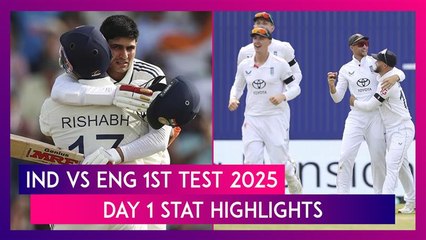 IND vs ENG 1st Test 2025 Day 1 Highlights: India Dominates with Stellar Batting 🏏