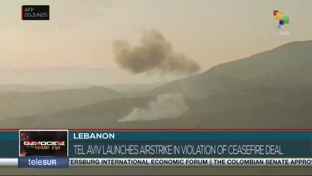 Israel launched an airstrike in violation of the ceasefire agreement