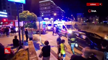 Edirne'de 4 aracın karıştığı zincirleme kaza