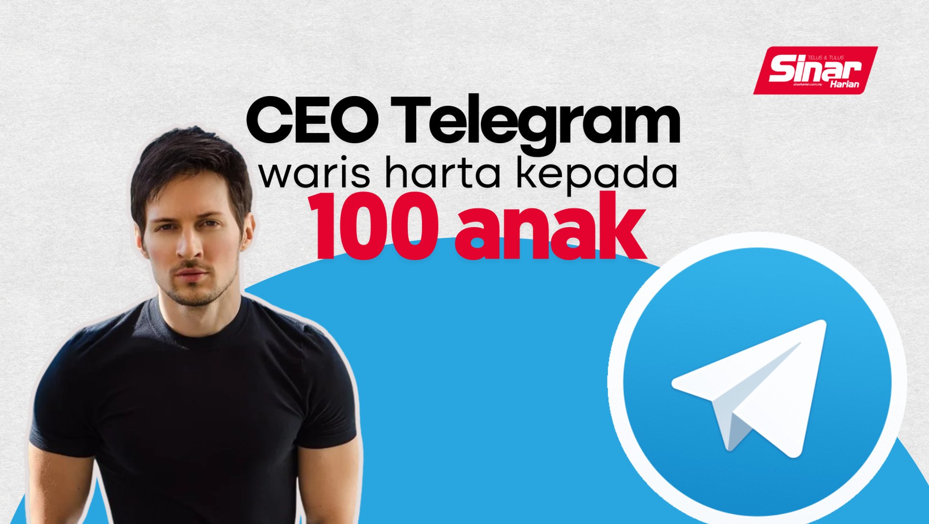 CEO Telegram waris harta kepada 100 anak