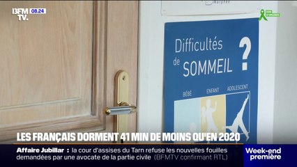 Santé: les Français dorment 41 minutes de moins qu'en 2020
