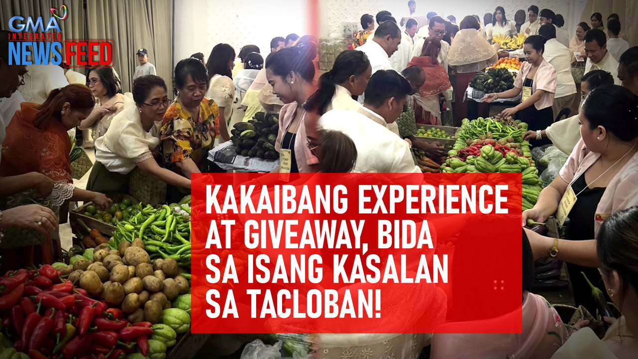 Kakaibang experience at giveaway, bida sa isang kasalan sa Tacloban! | GMA Integrated Newsfeed