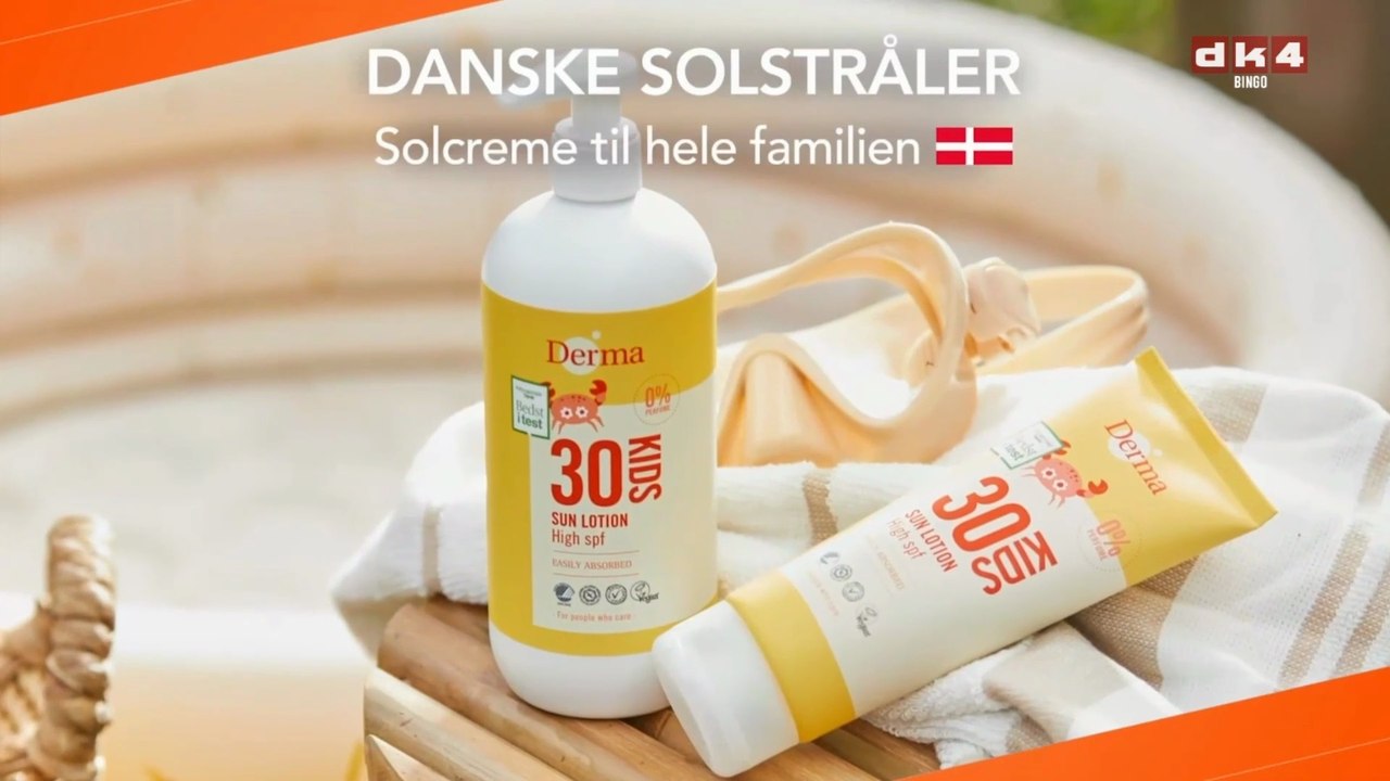 DANSKE SOLSTRÅLER - Solcreme til hele familien | Derma - For people who care | SIFA TV Bingo | 2025 | DK4