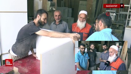 Gaziantep'te marangoz baba ve 3 oğlu aynı mesleği yapmanın gururunu yaşıyor