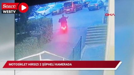 Motosiklet hırsızı 2 şüpheli kamerada