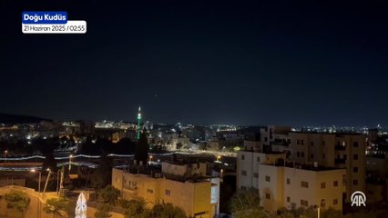 İran'dan İsrail'e atılan füzeler Beytüllahim semalarında görüntülendi