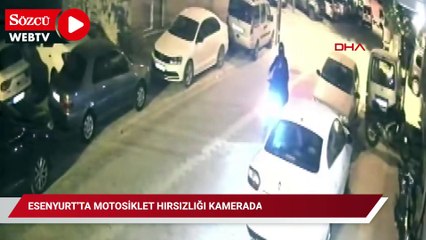 Esenyurt'ta motosiklet hırsızlığı kamerada