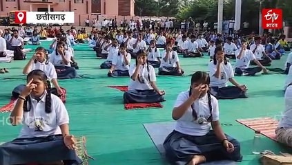 छत्तीसगढ़ में अंतरराष्ट्रीय योग दिवस पर सभी जिलों में लाखों लोगों ने किया योग