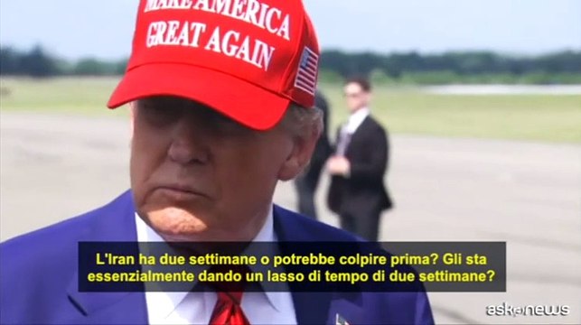 Trump: Iran ha due settimane per una decisione su accordo nucleare