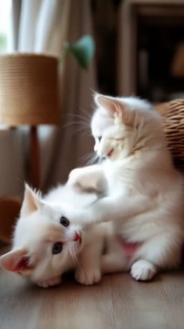 giggling twin baby kittens cute cats