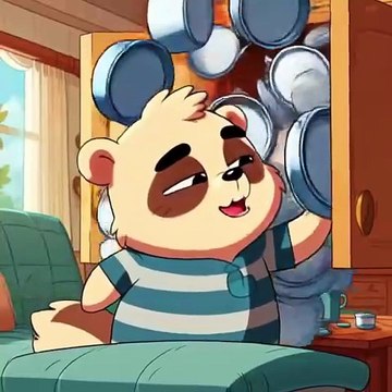 Finn stops, panting, and eyes the cupboard suspiciously #foryou #cuteanimal #shorts #finn #cartoon