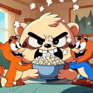 Finn Popcorn War #foryou #cuteanimal #shorts #finn #cartoon