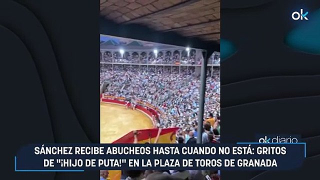 Sánchez recibe abucheos hasta cuando no está: gritos de ¡hijo de puta! en la plaza de toros de Granada