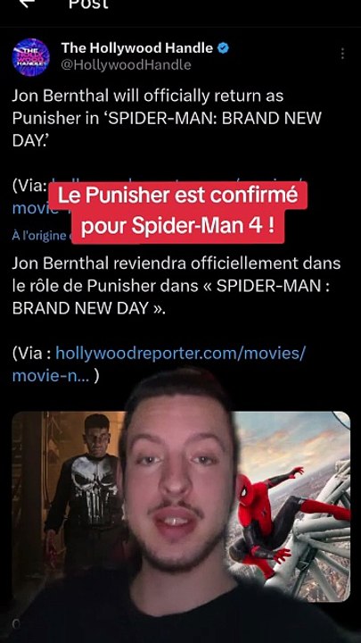 Jon Bernthal rejoint officiellement le casting de SPIDER-MAN : BRAND NEW DAY !