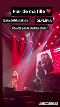 Michel Ferracci a filmé la performance de sa belle-fille Milla lors du gala Tout le monde chante contre le cancer à l'Olympia ce 20 juin 2025