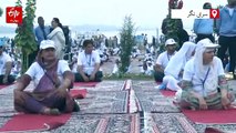 سرینگر میں گیارہویں بین الاقوامی یوگا ڈے کا اہتمام، بڑی تعداد میں لوگوں کی شرکت