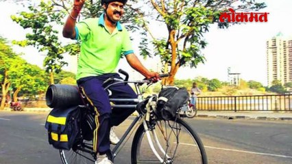 17 देशांतून 19 हजार 800 किलोमीटर सायकलवरून करणार प्रवास सायकलपटूची तयारी पाहा