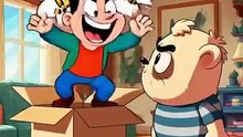 A mysterious cardboard box #foryou #cuteanimal #shorts #finn #cartoon