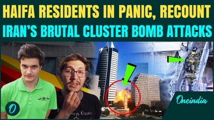 Iranian CLUSTER BOMBS Rain on Haifa, Explosions Rip Through the City; Israelis Recount the HORROR