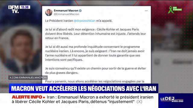 Nucléaire iranien: Emmanuel Macron affirme que la France et ses alliés européens vont accélérer les négociations