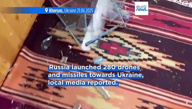 Russia launches 280 drones and missiles on Ukraine in overnight attacks