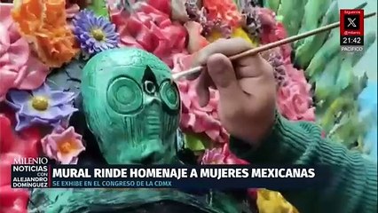 Rinden homenaje a mujeres mexicanas con mural en la colonia Guerrero