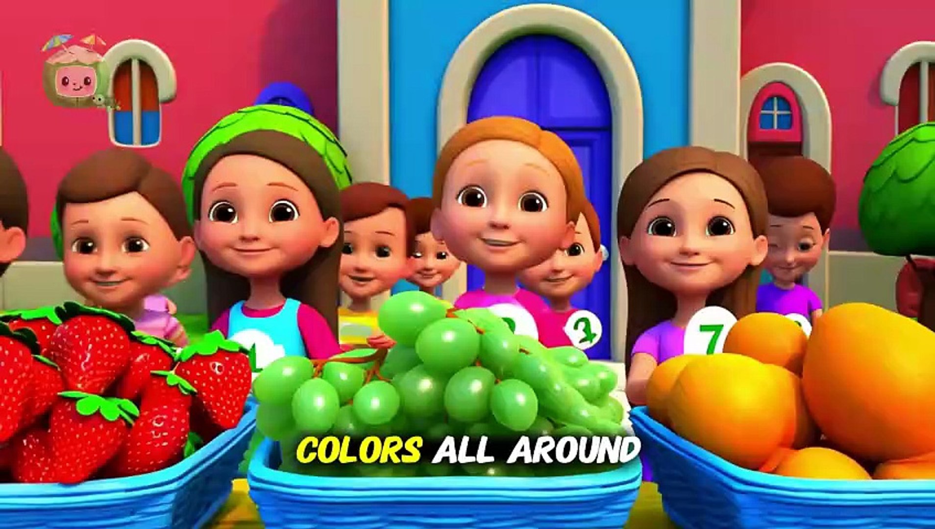 ⁣Red And Blue Song | Kids Cartoon Songs