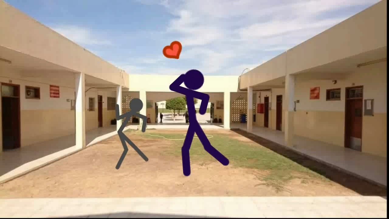 Stickman Party in School Playground #animation #stickman