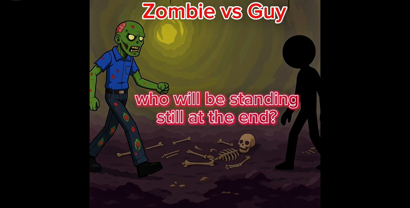 Zombie vs Guy #animation #zombie #fight