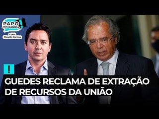 Guedes reclama de extração de recursos da União, mas não cita orçamento secreto