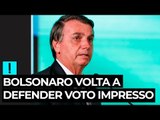 Bolsonaro volta a defender voto impresso