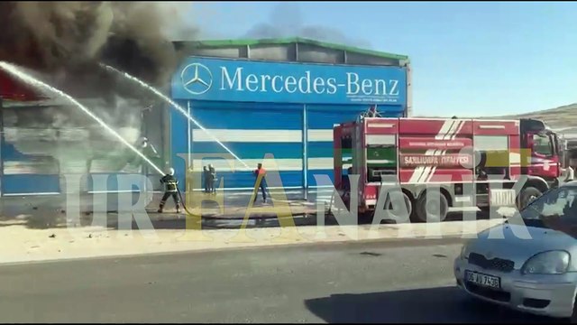 Şanlıurfa Evren Sanayi’de Hırdavat Dükkanı Alev Alev Yandı!