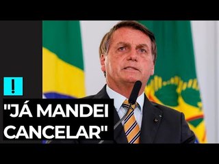 "Já mandei cancelar", disse Bolsonaro em outubro 2020, sobre compra da Coronavac