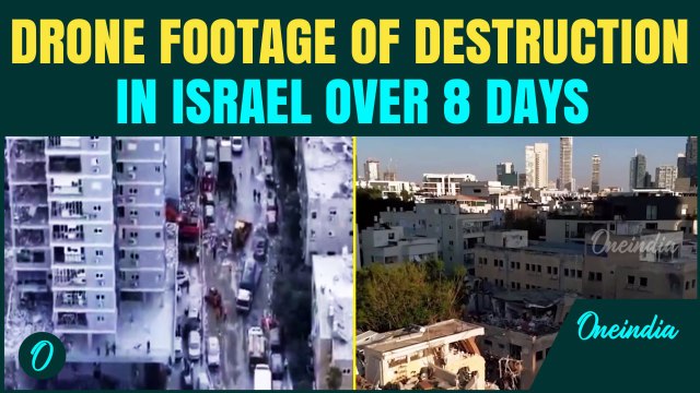 Israel Under Attack: Chilling Videos Shows Israel In Ruins After 8 Days Of Relentless Iranian Attack
