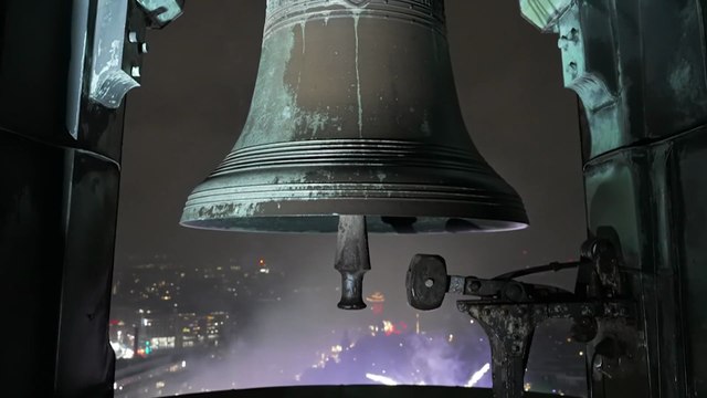 Rådhusklok på Københavns Rådhus | Årsskiftet fra 2023 til 2024 | DR