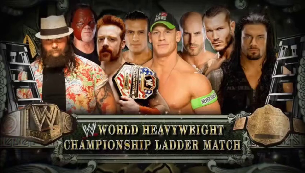 WWE Money In The Bank 2014 : John Cena vs Roman Reigns vs Randy Orton vs Sheamus vs Kane vs Cesaro vs Bray Wyatt vs Alberto Del Rio (Ladder Match, WWE World Heavyweight Championship) FULL MATCH