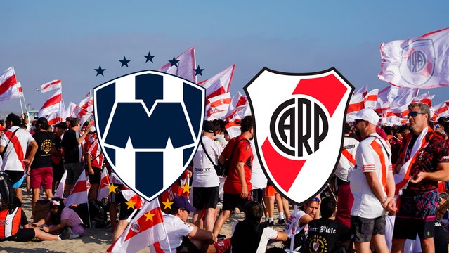 Afición de River Plate pone ambiente previo a su encuentro contra Rayados