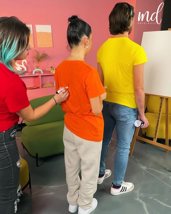A fun draw on my back challenge!