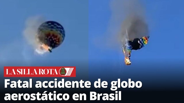 Globo aerostático se incendia y cae en Brasil, deja 8 fallecidos y 13 heridos