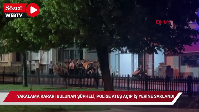 Yakalama kararı bulunan şüpheli, polise ateş açıp iş yerine saklandı; Müzakereci polis 6 saat sonra ikna etti