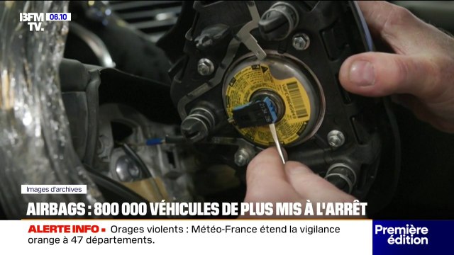 Airbags Takata: le gouvernement ordonne l'immobilisation de 800.000 véhicules supplémentaires