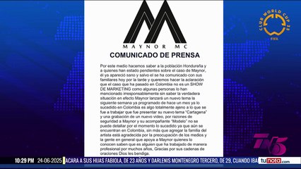 Maynor MC, aparece con vida en Colombia