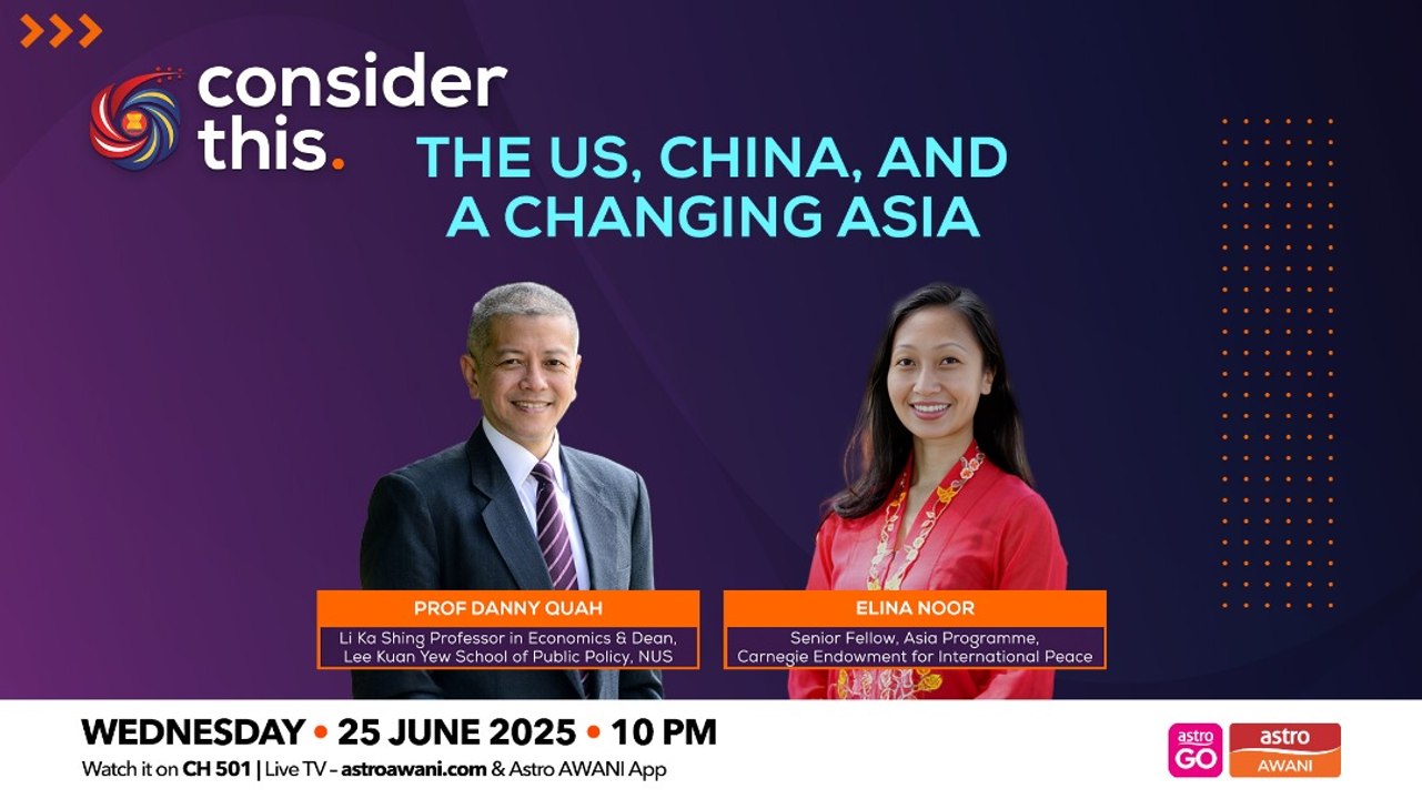 Consider This: The US, China, and a Changing Asia