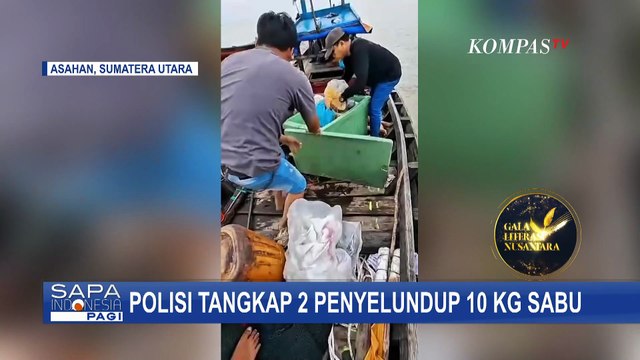 Detik-Detik Polisi Gagalkan Penyelundupan 10 Kg Sabu dari Malaysia ke Asahan Sumut