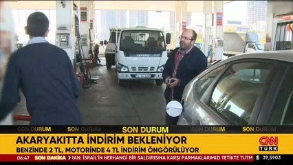 Akaryakıtta indirim bekleniyor
