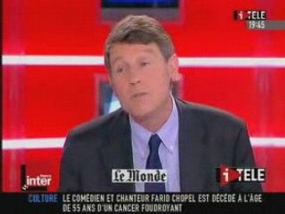 Vincent Peillon à I>Tele - Partie 2 - 21.04.2008