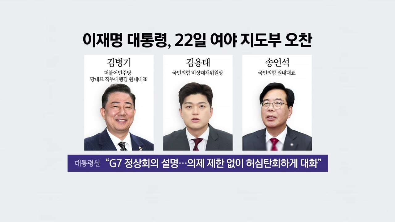 이 대통령-여야 지도부 오늘 오찬...'김민석 청문회' 공방 / YTN