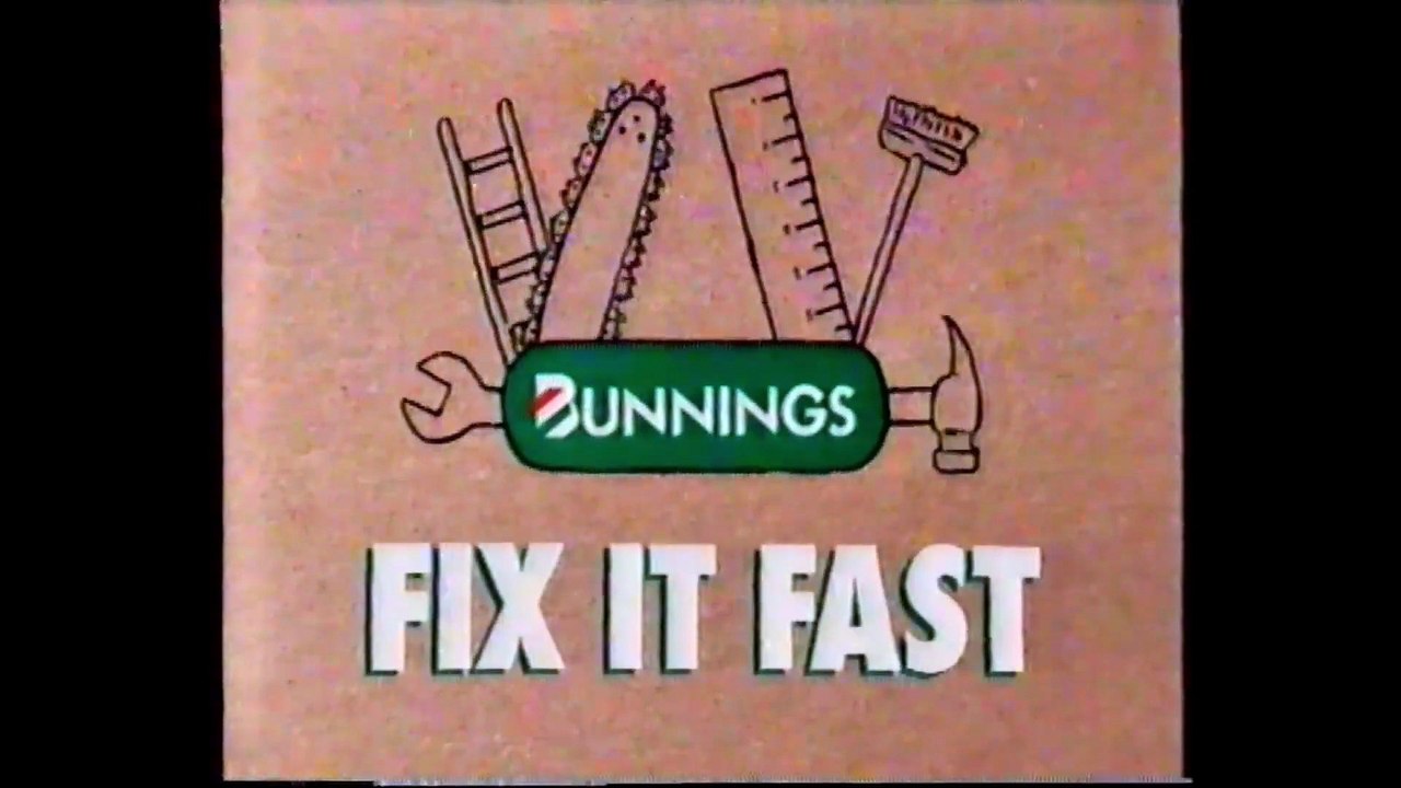 TVC - Bunnings 'Fix It Fast' (1997)