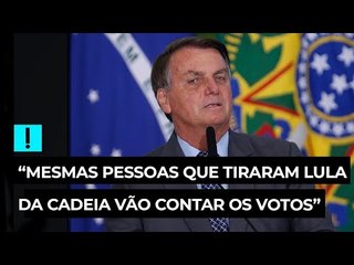 Bolsonaro volta a atacar Barroso: “Mesmas pessoas que tiraram Lula da cadeia vão contar os votos”