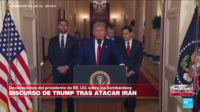 Trump: “Las instalaciones nucleares de Irán están destruidas (...) ahora tienen que hacer la paz”